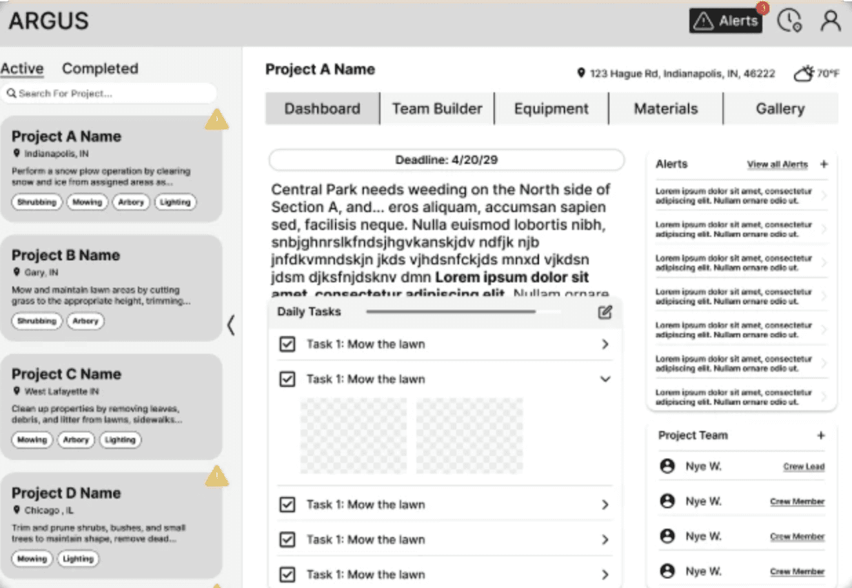 Mid-Fidelity Wireframes